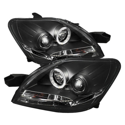 Spyder Toyota Yaris 07-11 4Dr Projector Headlights LED Halo DRL Blk PRO-YD-TYA074D-DRL-BK 5038944 5038944 Photo - Primary