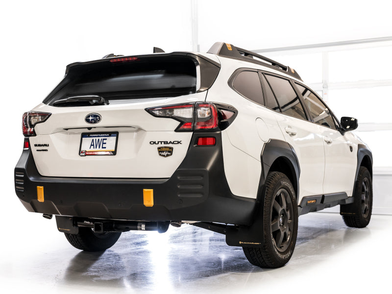 AWE Tuning AWE 20-25 Subaru Outback (Wilderness & XT) 0FG Catback Exhaust w/Dual BashGuards 3015-38246 3015-38246 Photo - Mounted