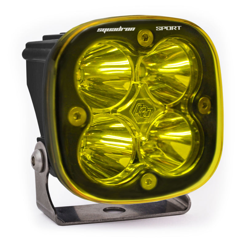 Baja Designs Squadron Sport Spot Pattern Black LED Light Pod - Amber 550011 550011 Photo - Primary