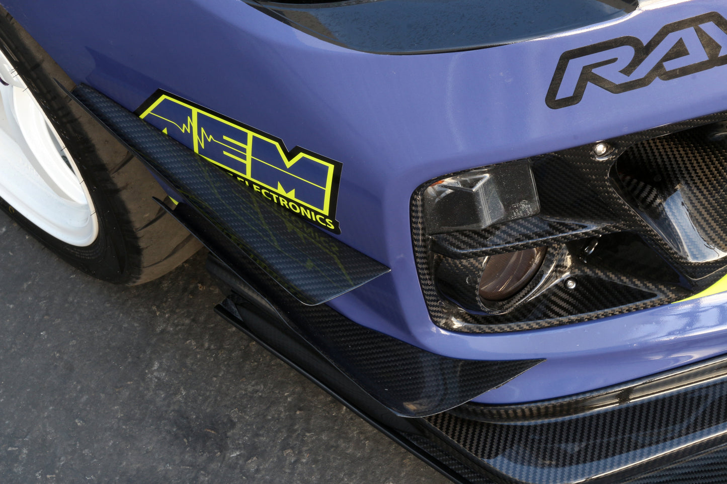 APR Subaru WRX STI Carbon Fiber Front Bumper Top Canards 2015-2017
