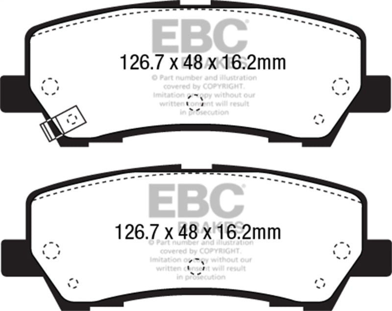 EBC Redstuff Ceramic Low Dust Rear Brake Pads DP33043C Photo - Primary