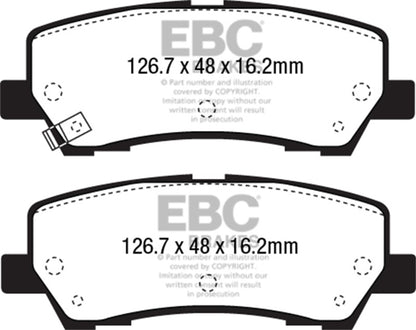 EBC Redstuff Ceramic Low Dust Rear Brake Pads DP33043C Photo - Primary