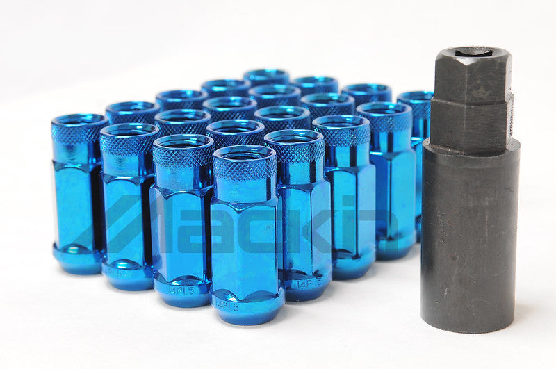 Wheel Mate Monster Open End Lug Nut Set of 20 - Blue 1/2in 33004U