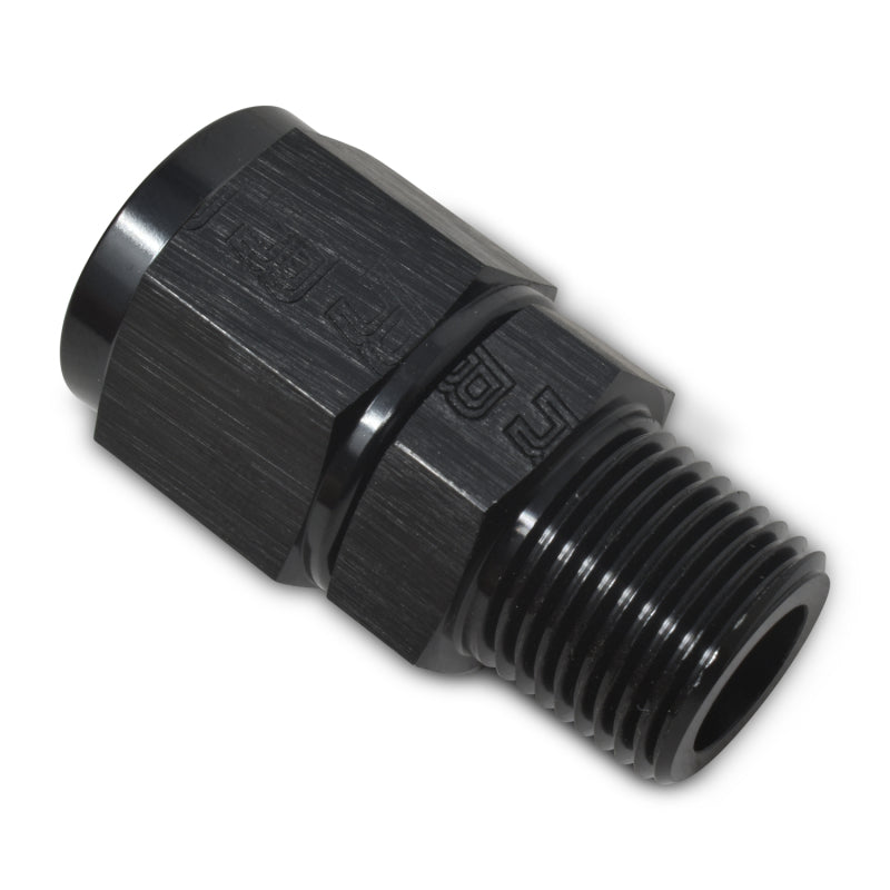Russell #4 AN Female Swivel To 1/8" NPT Male Straight - Black 614202 Photo - out of package