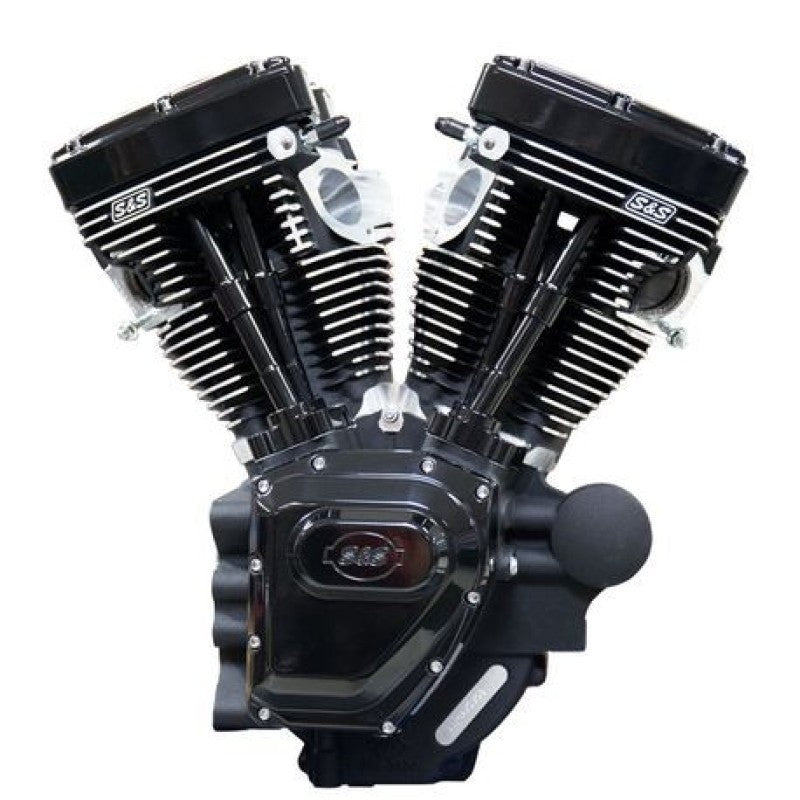 S&S Cycle 07-16 Touring Models T124LC Black Edition Longblock Engine - 585 GE Cams 310-0836A