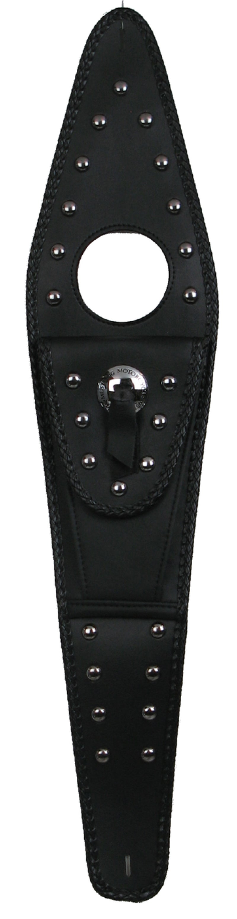 Mustang Motorcycle Mustang 00-07 Honda VT1100 Sabre, Spirit , Ace Cruiser Tank Bib w/Studs - Black 93313 93313 Photo - Primary