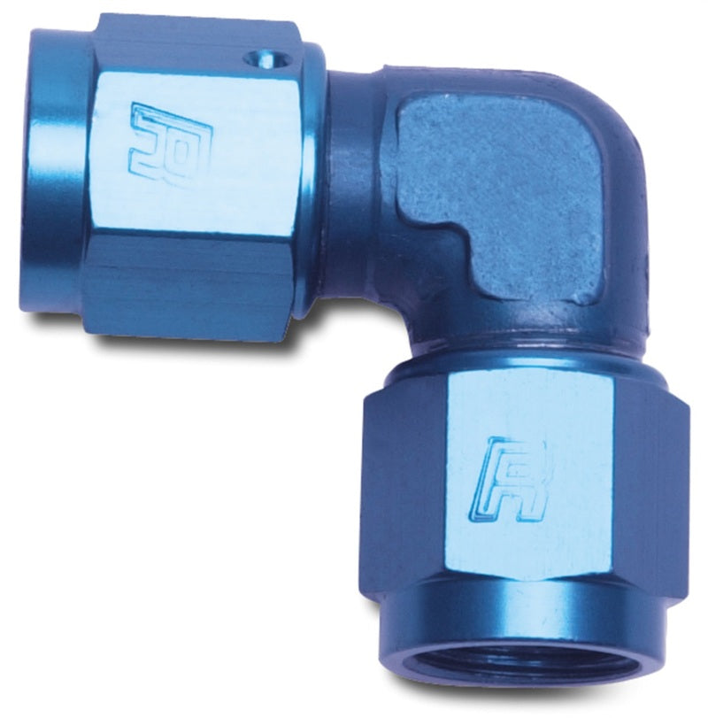 Russell 90° Female AN To Female AN Low Profile (Blue Finish) 614503 Photo - Primary