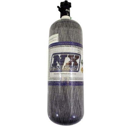 Nitrous Express Composite Bottle w/Lightning 500 Valve -6 Bottle Nipple (6.79 Dia. x 23.25 Tall) 11152-6 11152-6 Photo - Primary