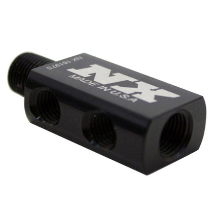 Nitrous Express Compact Distribution Block; w/ Gauge Port 16197S Photo - Primary