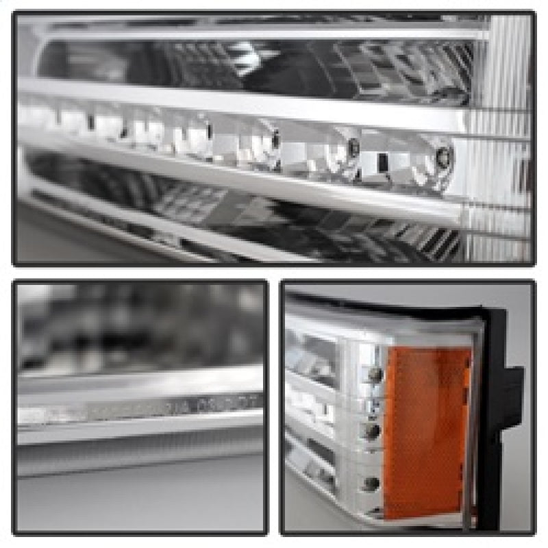SPYDER Xtune Chevy Silverado 03-06 / Avalanche 02-06 LED Bumper Lights Chrome CBL-JH-CS03-LED-C 9027499 9027499 Photo - Unmounted