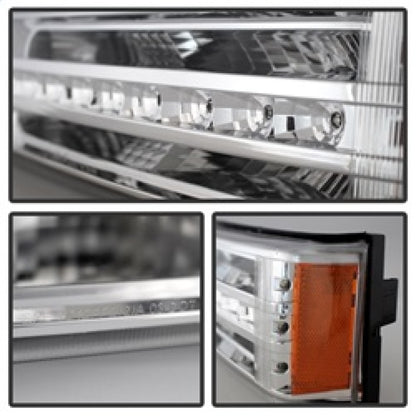 SPYDER Xtune Chevy Silverado 03-06 / Avalanche 02-06 LED Bumper Lights Chrome CBL-JH-CS03-LED-C 9027499 9027499 Photo - Unmounted