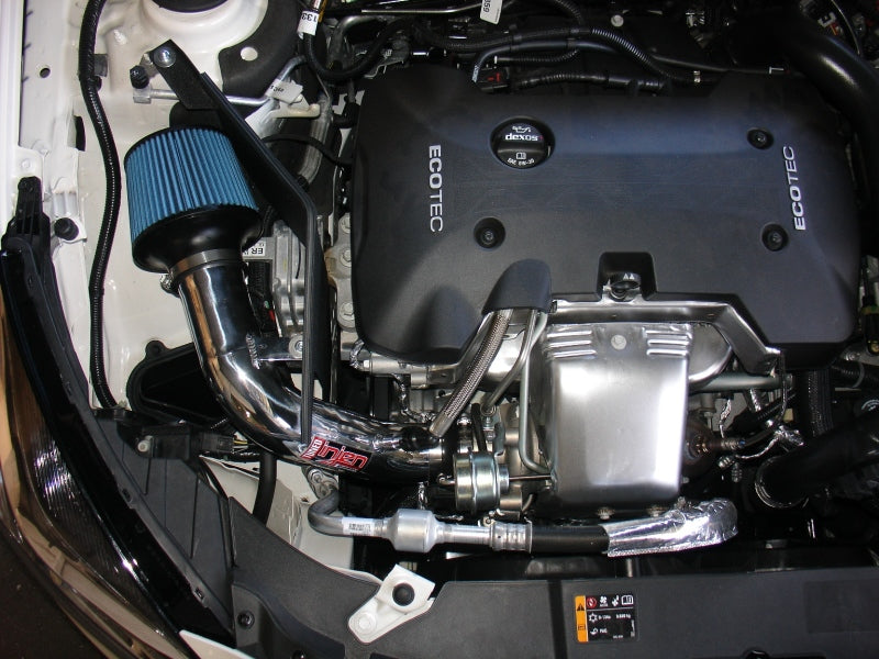 Injen 13 Chevy Malibu 2.0L (T) Polished Tuned Air Intake w/ MR Tech SP7033P Photo - Mounted