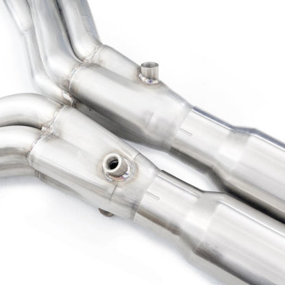 Stainless Works 2014-18 Corvette 6.2L Headers 2in Primaries w/ High-Flow Cats X-Pipe C72CAT C72CAT Photo - Close Up