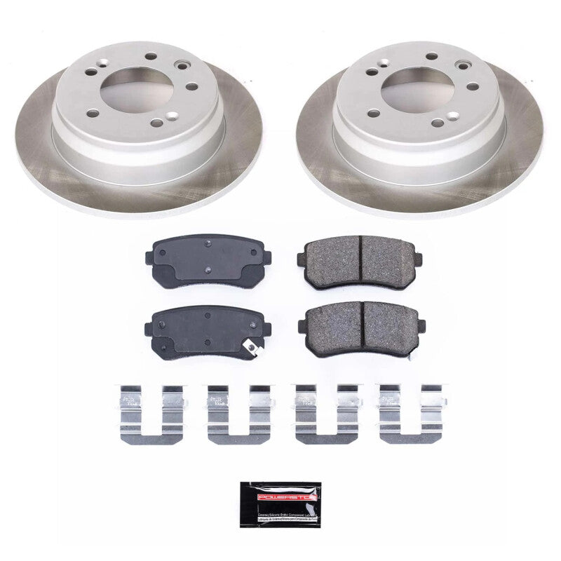 PowerStop Power Stop 11-16 Kia Sportage Rear Semi-Coated Rotor Kit SC6093 SC6093 Photo - Primary
