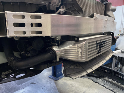 Injen 16-17 Honda Civic I4-1.5L Turbo 10th Gen. Bar and Plate FMIC (60 FM1573i Photo - Mounted