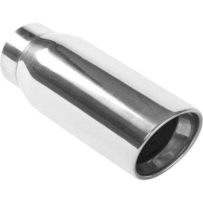 Magnaflow Tip Stainless Double Wall Round Single Outlet Polished 4.5in DIA 3.5in Inlet 12in Length 35232 35232 Photo - Primary