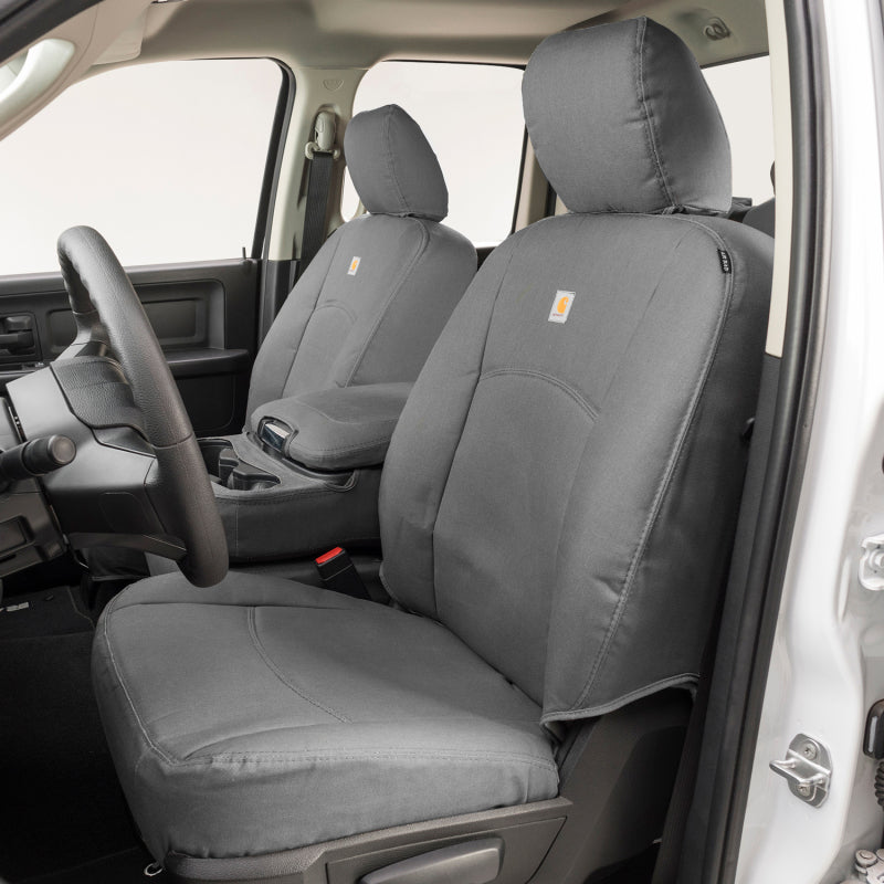 Covercraft 24-25 Ford F250/F550 Carhartt PrecisionFit Custom Front Row Seat Covers - Gravel GTF4423ABCAGY GTF4423ABCAGY Photo - Primary