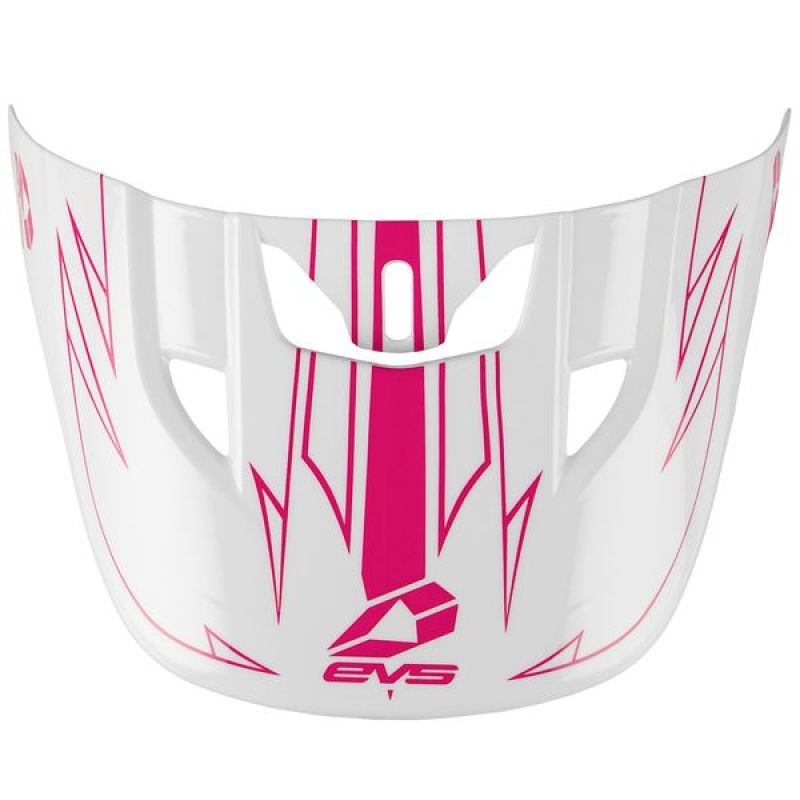 EVS T3 Pinner Helmet Visor 50-50 - White/Pink HE21T3P50-VSRPK