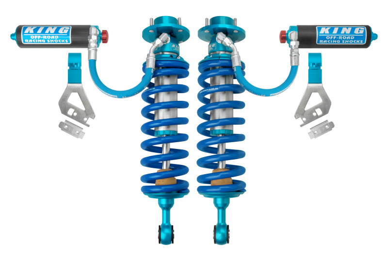 King Shocks 2022+ Toyota Tundra  Front 2.5 Dia w/ Remote Reservoir Coilover & Adjuster (Pair) 25001-396A 25001-396A Photo - Primary