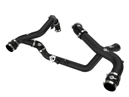 aFe 20-23 Ford Explorer ST V6 3.0L (tt) BladeRunner Aluminum Hot and Cold Charge Pipe Kit - Black 46-20654-B 46-20654-B Photo - Primary