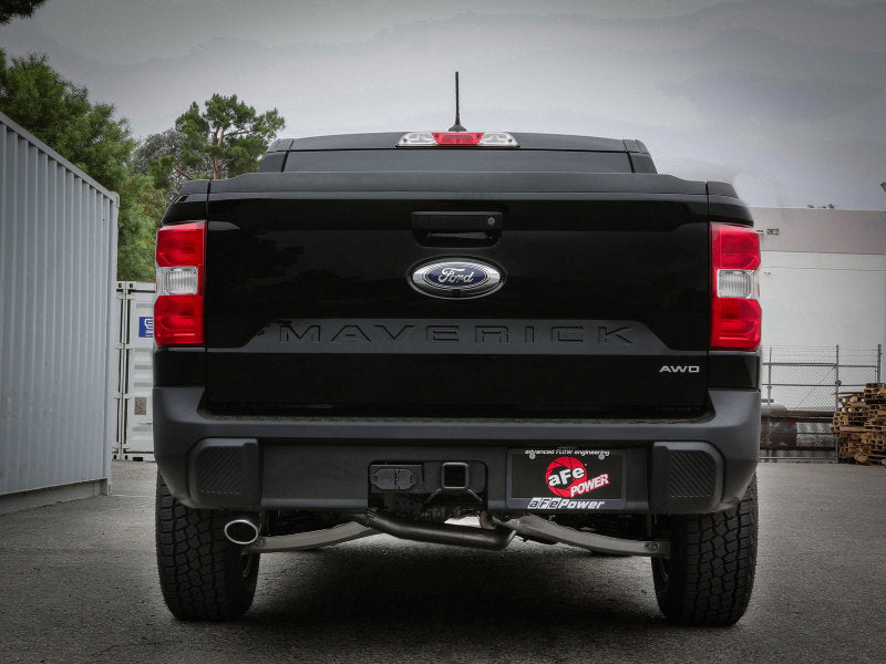 aFe 22-23 Ford Maverick EcoBoost L4 2.0L(t) Vulcan Series 2-1/2in 304 SS Cat-Back w/ Polished Tip 49-33145-P 49-33145-P Photo - Mounted