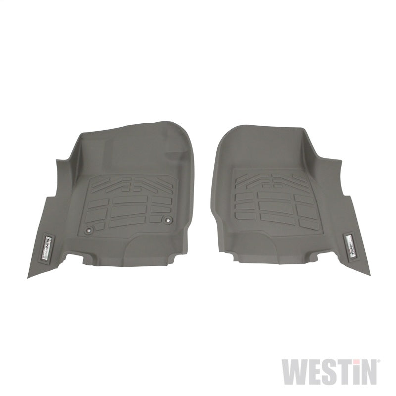 Westin 2017-2018 Ford Super Duty Regular/Super/Crew Cab Wade Sure-Fit Floor Liners Front - Gray 72-120084 72-120084 Photo - Primary