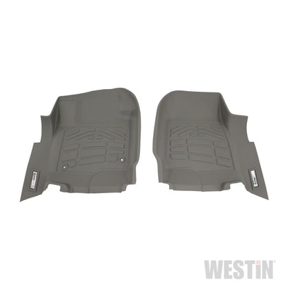 Westin 2017-2018 Ford Super Duty Regular/Super/Crew Cab Wade Sure-Fit Floor Liners Front - Gray 72-120084 72-120084 Photo - Primary