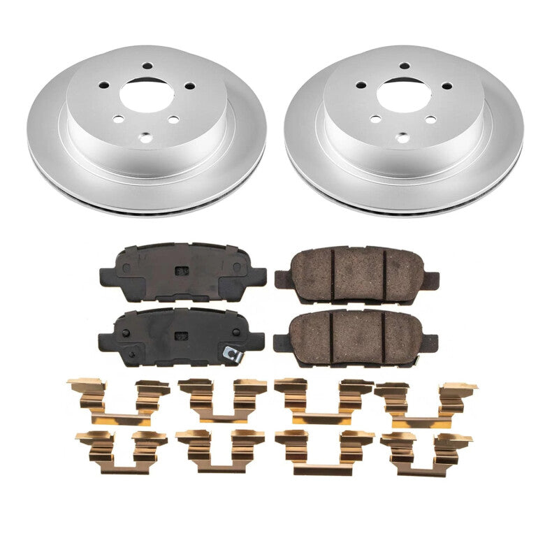 PowerStop Power Stop 2009 Infiniti FX35 Rear Z17 Coated Brake Kit CRK9134 CRK9134 Photo - Primary