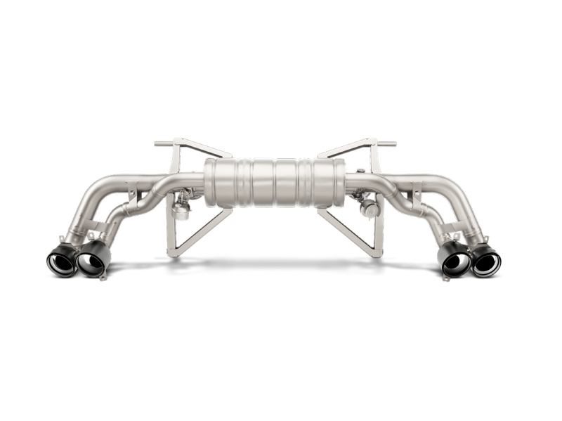 Akrapovic 16-16 Lamborghini Huracan LP 580-2 Coupe/Spyder Slip-On Line (Titanium) w/ Carbon Tips MTP-LA/TI/2 MTP-LA/TI/2 Photo - Primary