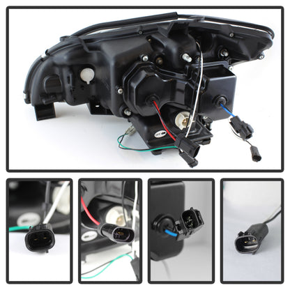 Spyder Lexus RX330 2004-2006 Projector Headlights Halogen Model- DRL LED Blk PRO-YD-LRX35004-DRL-BK 5076779 5076779 User 1