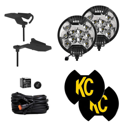 KC HiLiTES Jeep 392/Mojave SlimLite LED 2-Light Sys Ditch Light Kit 97167 97167 Photo - Primary