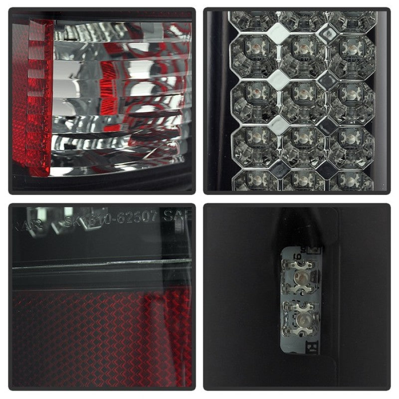 Spyder Ford F150 side 97-03/F250 Super Duty 99-07 LED Tail Lights Blk Smke ALT-YD-FF15097-LED-BSM 5078179 5078179 User 1