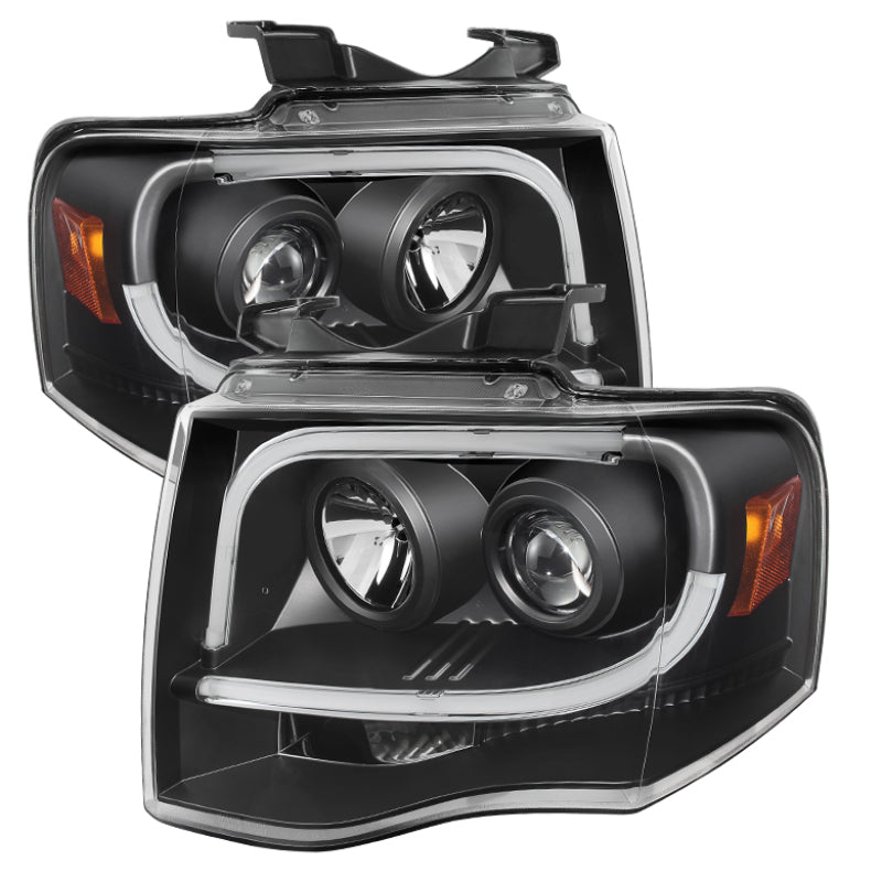 Spyder Ford Expedition 07-13 Projector Headlights Light Tube DRL Blk PRO-YD-FE07-LTDRL-BK 5079503 5079503 Photo - Primary