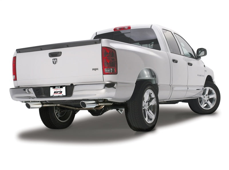 Borla 09-13 Dodge RAM 1500 5.7L CC/SB w/Fact Sngl Exh C/B 3x2.5in Single Round Rolled Split Rear 140308 140308 Photo - Close Up