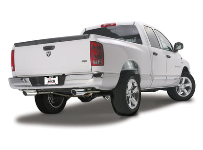 Borla 09-13 Dodge RAM 1500 5.7L CC/SB w/Fact Sngl Exh C/B 3x2.5in Single Round Rolled Split Rear 140308 140308 Photo - Close Up