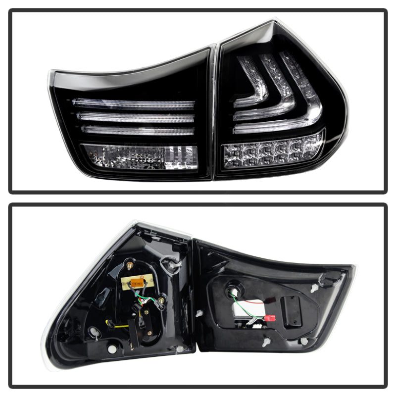 Spyder Lexus RX330/RX350 04-09 LED Tail Lights Black ALT-YD-LRX04-LED-BK 5080837 5080837 User 1