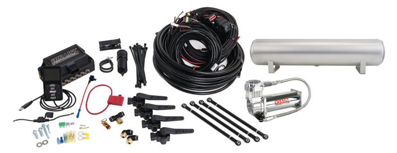 AIRLIFT 3H(3/8"Air Line,4 Gallon 5-Port Lightweight Raw Alum.,VIAIR 444C Comp) 27697 Photo - Primary