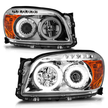 Anzo 2006-2008 Toyota Rav4 Projector Headlights w/ Halo Chrome (CCFL) 111121 Photo - Unmounted