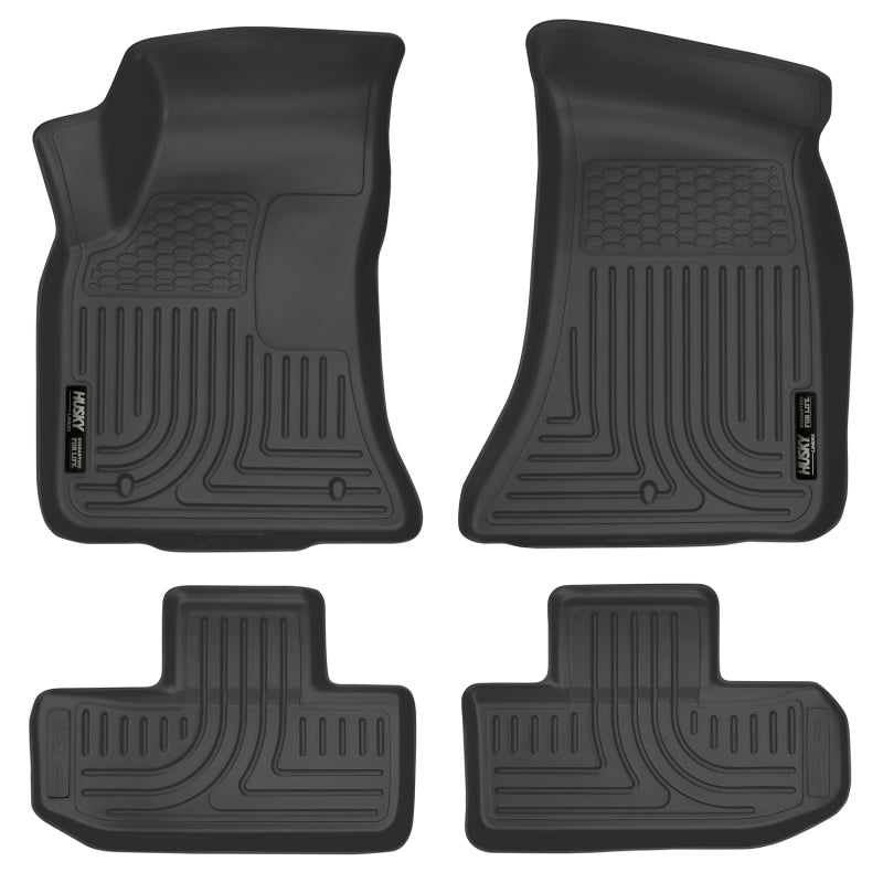 Husky Liners 2016 Dodge Challenger Front and Second Row Black Floor Liners (4pc) 99171 Photo - Primary