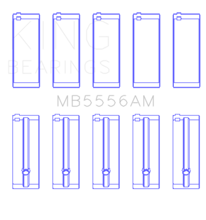 King Engine Bearings Suzuki G-13 (Size +0.50mm) Main Bearing Set MB5556AM0.5 MB5556AM0.5 Photo - Primary