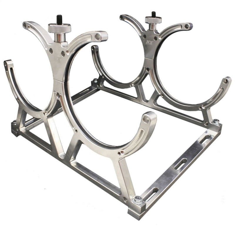 Nitrous Express Billet Bracket For Dual 10 Or 15 LB N2O Bottle. Includes  Floor Mounts 11108D Photo - Primary