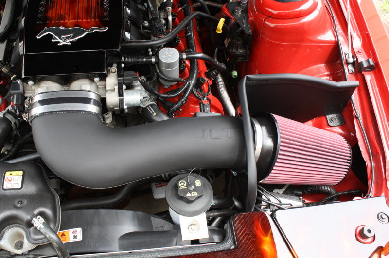 JLT 05-09 Ford Mustang GT Series 3 Black Textured Cold Air Intake Kit w/Red Filter - Tune Req CAI3-FMG05 CAI3-FMG05 Photo - Primary