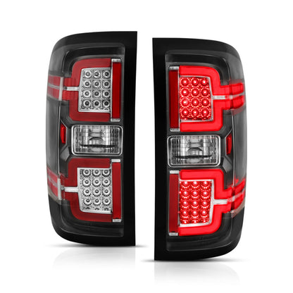 ANZO 2014-2018 Chevy Silverado 1500 LED Taillights Black 311289 311289 Photo - Primary