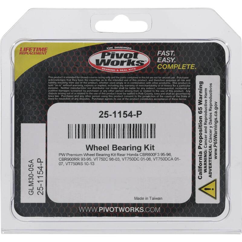 Pivot Works Pw Premium Wheel Bearing 25-1154-P 25-1154-P Photo - Primary