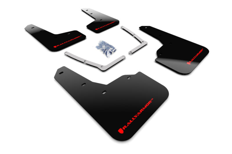 Rally Armor 16-19 Honda Civic Si UR Black Mud Flap w/ Red Logo MF50-UR-BLK/RD MF50-UR-BLK/RD Photo - Primary
