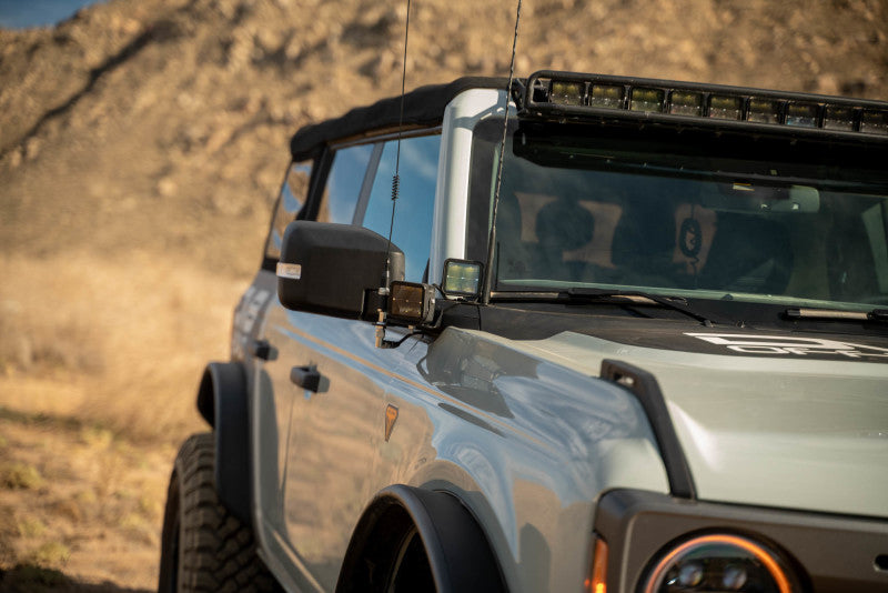 DV8 Offroad 2021 Ford Bronco A Pillar Dual Light Pod Drop Mounts LBBR-08 LBBR-08 Photo - Unmounted