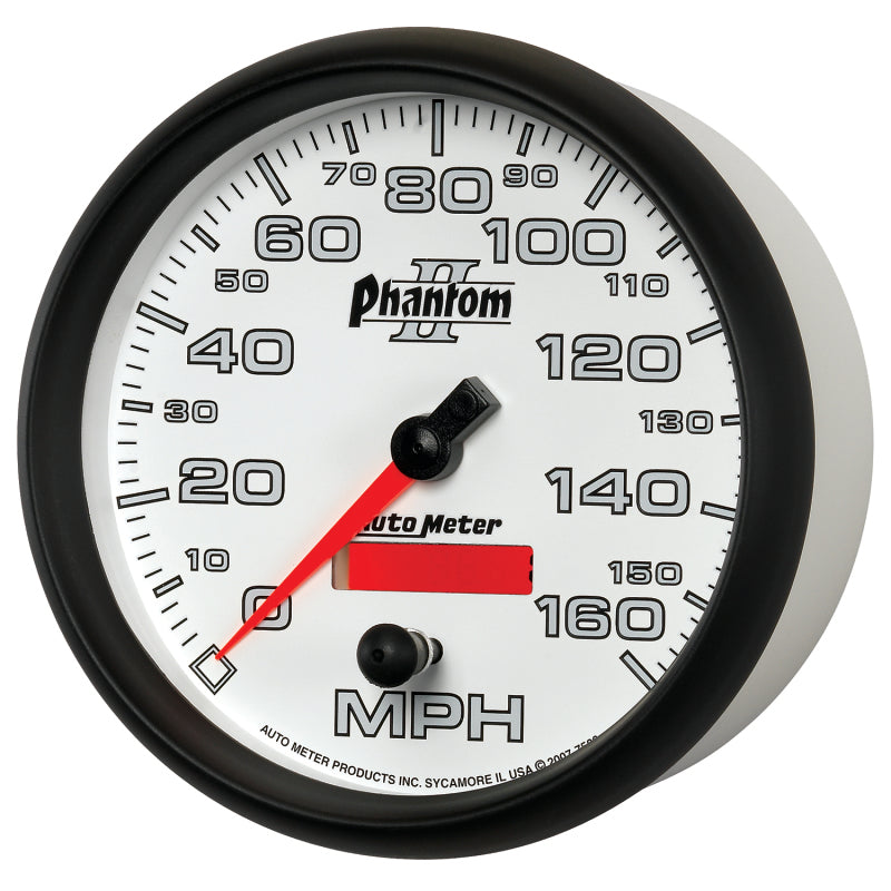 Autometer Gauge, Speedometer, 5", 160mph, Elec. Programmable, Phantom II 7589 User 2