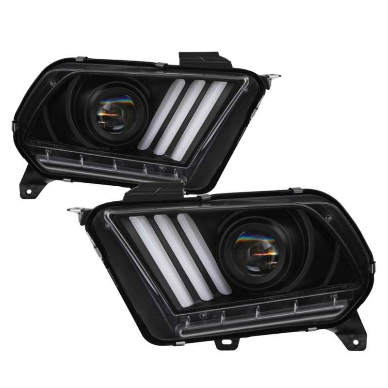 Spyder 13-14 Ford Mustang (HID Only) Projector Headlights w/Turn Signals - Blk PRO-YD-FM13HID-BK 5085559 5085559 Photo - Primary