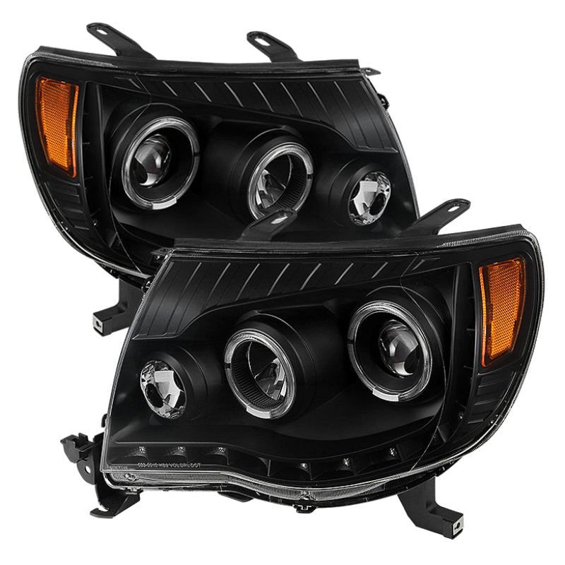 SPYDER Xtune Toyota Tacoma 05-11 Halo Projector Headlights Black PRO-JH-TT05-LED-BK 9027857 9027857 Photo - Primary