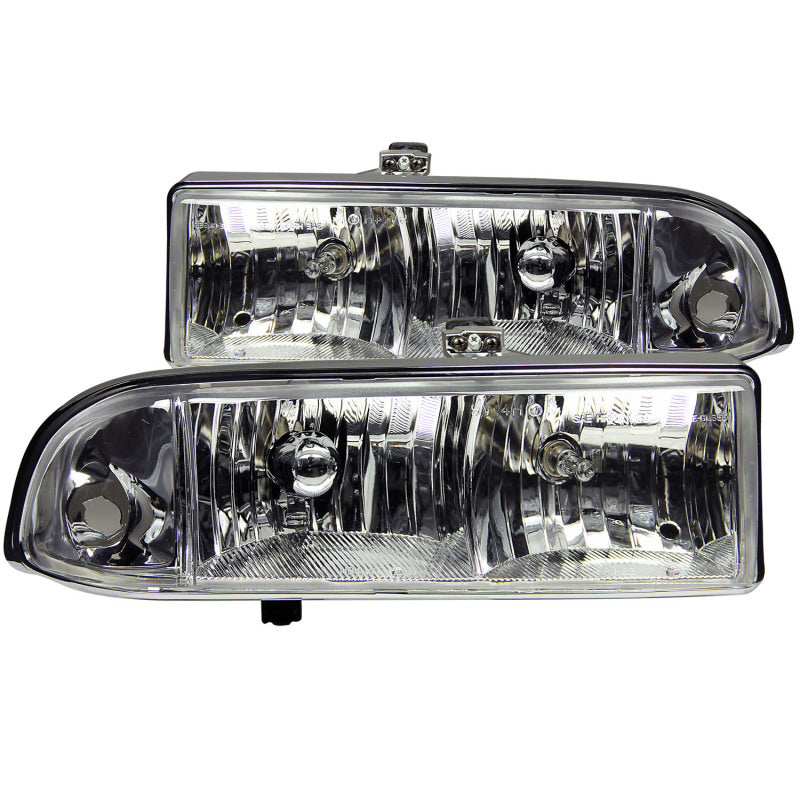 Anzo 1998-2005 Chevrolet S-10 Crystal Headlights Chrome 111014 Photo - Primary